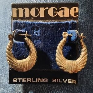 Morgae Sterling Silver Hoop Earrings